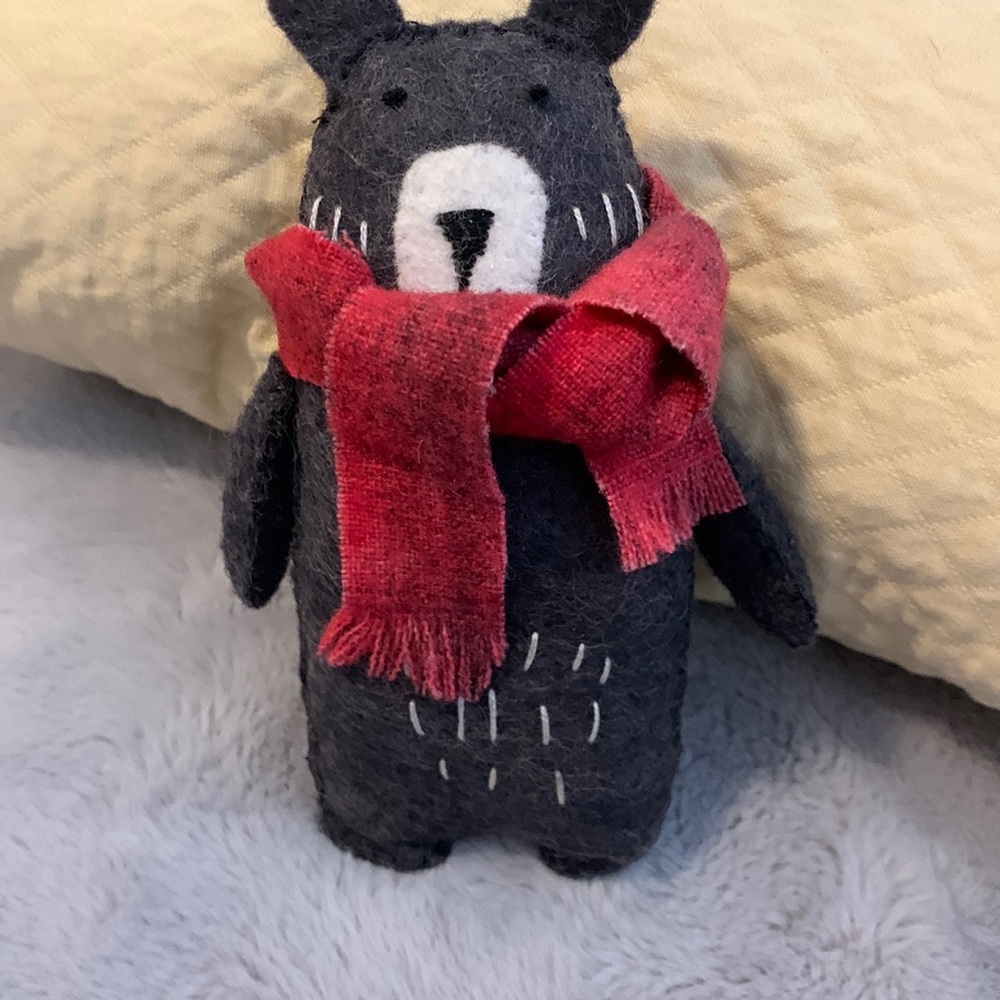 Stuffed felt bear